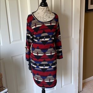 Plus Size Aztec Tunic dress